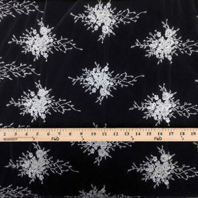 Spirit Bridal Lace Beaded Fabric SV570629 White 4