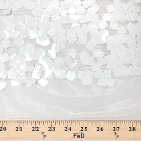Square Dangling Sequins Fabric SV576584 White 4