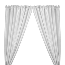 Stretch Taffeta Rod Pocket Curtains White 1