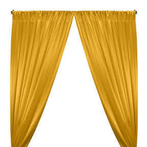 Crepe Back Satin Rod Pocket Curtains Yellow 1