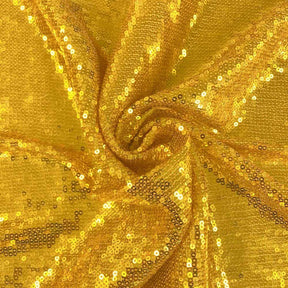 All Over Micro Sequins Starlight On Stretch Mesh Rod Pocket Curtains Yellow Gold 4