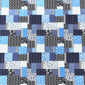 Foulard Patch Blue Print Sheeting Fabric SV573729 2