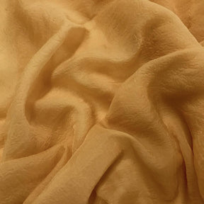 Crushed Sheer Voile Rod Pocket Curtains Gold 3