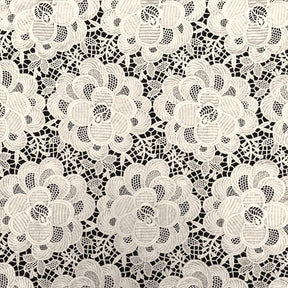 Blossom Guipure French Venice Lace Fabric SV570207 Ivory 2