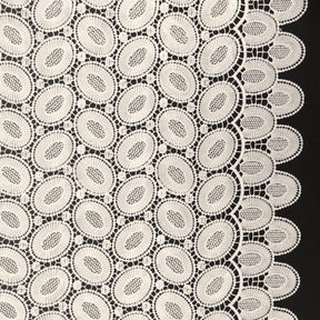 Kiwi Guipure French Venice Lace Fabric SV570141 Ivory 1