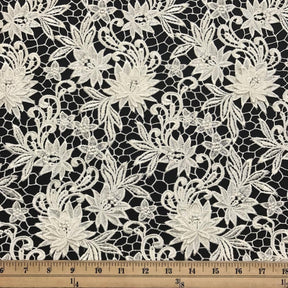 Magnolia Guipure French Venice Lace Fabric SV574159 Ivory 3