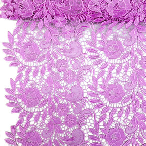 Tulip Guipure French Venice Lace Fabric SV570214 Lavender 1