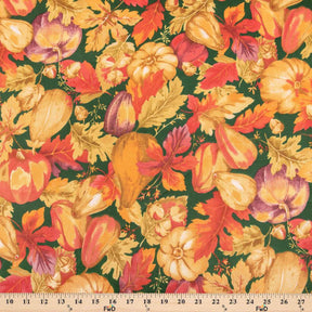 Harvest Time Green Printed Fabric SV577502 3