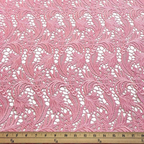 Daphne Guipure French Venice Lace Fabric SV574131 Pink 3