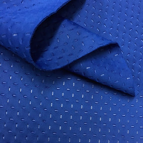 Embossed Scuba Pin Fabric SV573508 Royal Blue 1