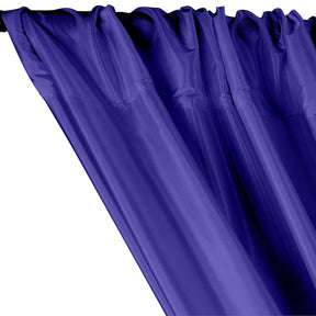 Polyester Taffeta Lining Rod Pocket Curtains Royal Blue 2