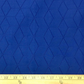 Embossed Neoprene Scuba Cubed Fabric SV573504 Royal Blue 2