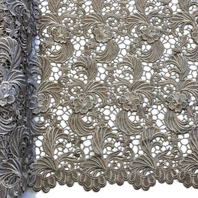 Gisselle Guipure French Venice Lace Fabric SV574124 Sand 2