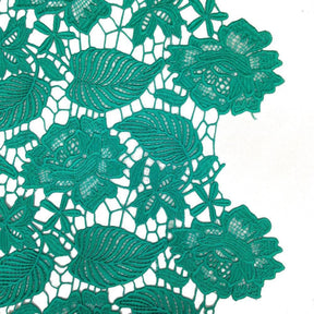 Leaf Guipure French Venice Lace Fabric SV570703 Spring Green 1