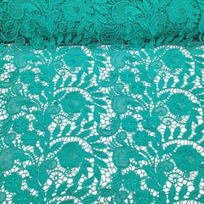 Tulip Guipure French Venice Lace Fabric SV570213 Spring Green 2