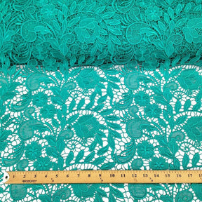 Tulip Guipure French Venice Lace Fabric SV570213 Spring Green 3