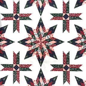 Star Green Print Sheeting Fabric SV573732 3