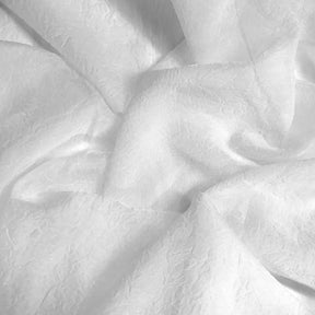Crushed Sheer Voile Rod Pocket Curtains White 3
