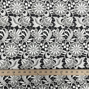 Daffodil Guipure French Venice Lace Fabric SV570225 White 3
