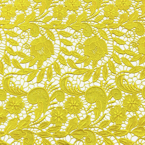 Tulip Guipure French Venice Lace Fabric SV574151 Yellow 2